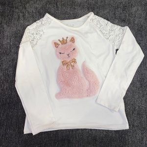 Long sleeve 3D kitty shirt